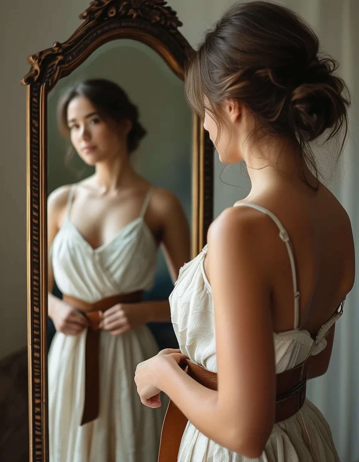 Why a Belt at the Natural Waist Can Make a Petite Frame Look Shorter