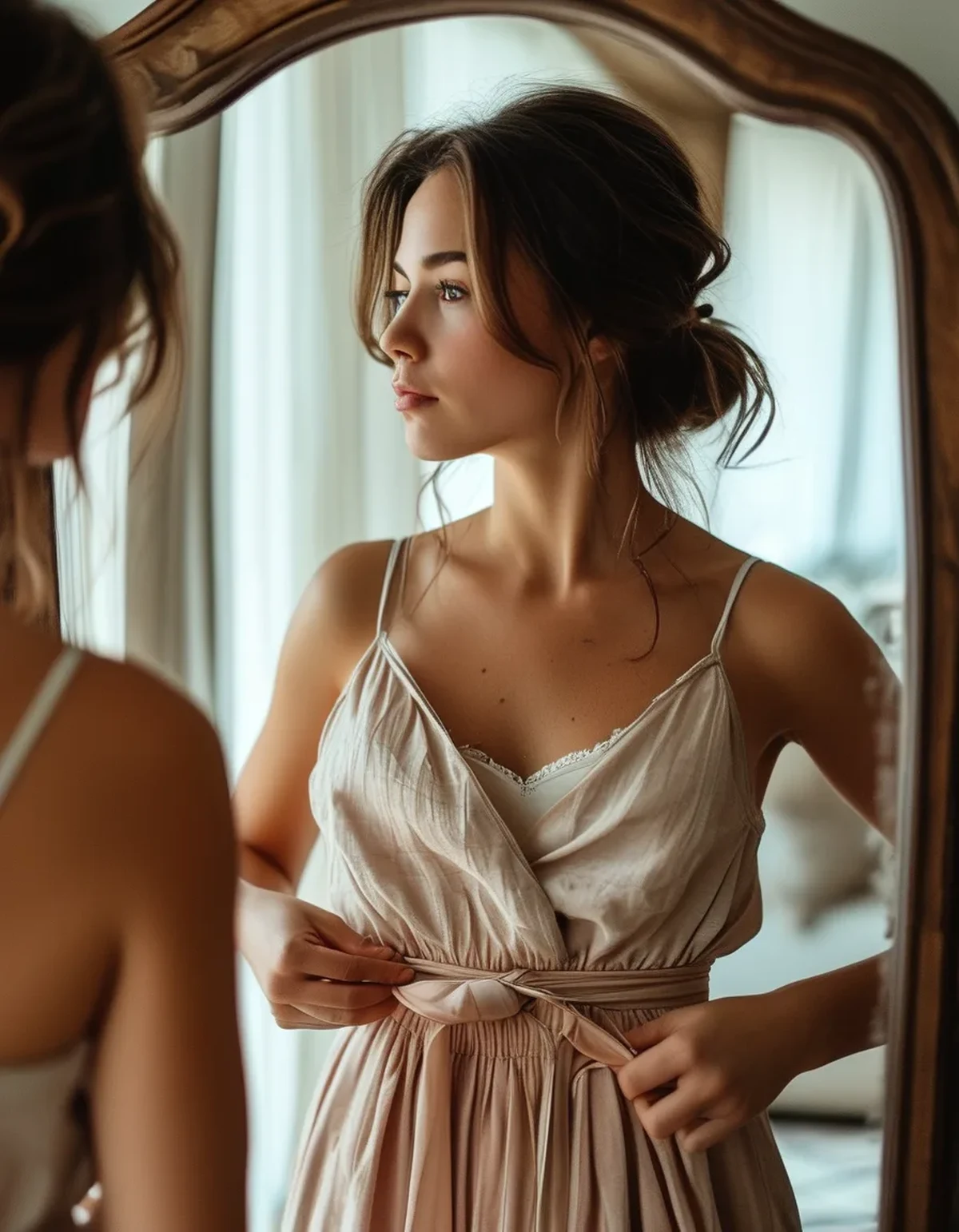 Why a Belt at the Natural Waist Can Make a Petite Frame Look Shorter